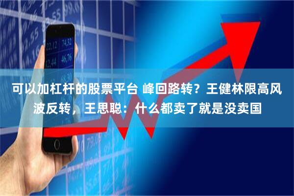 可以加杠杆的股票平台 峰回路转？王健林限高风波反转，王思聪：什么都卖了就是没卖国