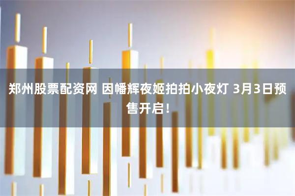郑州股票配资网 因幡辉夜姬拍拍小夜灯 3月3日预售开启！