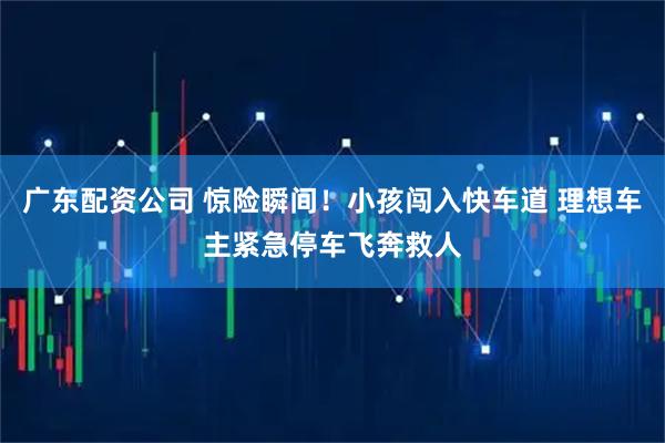 广东配资公司 惊险瞬间！小孩闯入快车道 理想车主紧急停车飞奔救人